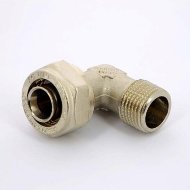 Угол обжим-Н никелированный UNI-FITT 20х1/2" Угол обжим-Н никелированный UNI-FITT 20х1/2"