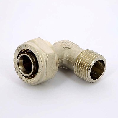 Угол обжим-Н никелированный UNI-FITT 20х1/2" Угол обжим-Н никелированный UNI-FITT 20х1/2"
