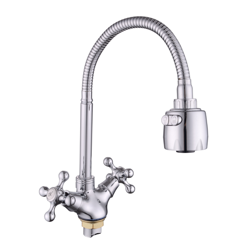 Смеситель Lucky Tap елочка 1/2", кер., гибкий излив, гайка, KDM-2008AS-06-58 Смеситель Lucky Tap елочка 1/2", кер., гибкий излив, гайка, KDM-2008AS-06-58