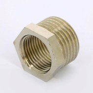 Футорка НВ никелированная UNI-FITT 1/2"х2" Футорка НВ никелированная UNI-FITT 1/2"х2"
