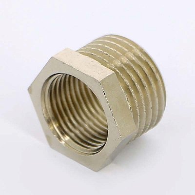 Футорка НВ никелированная UNI-FITT 1/2"х2" Футорка НВ никелированная UNI-FITT 1/2"х2"