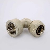 Угол обжим-В никелированный UNI-FITT 20х3/4"