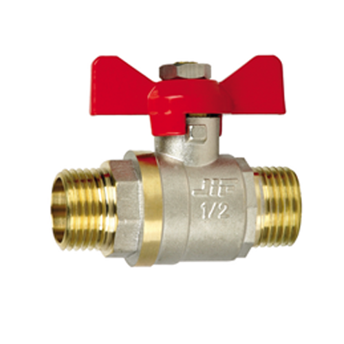 Кран шаровый 1/2" н/н бабочка (красная) JIF 356 NB (12/120) Кран шаровый 1/2" н/н бабочка (красная) JIF 356 NB (12/120)