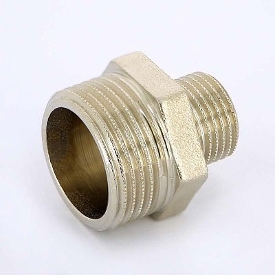 Ниппель Н никелированный UNI-FITT 1"1/2x1" Ниппель Н никелированный UNI-FITT 1"1/2x1"