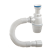 ОРИО сифон бутылочный с пластиковым выпуском D-63мм х 40, с гибкой трубой 40-40/50