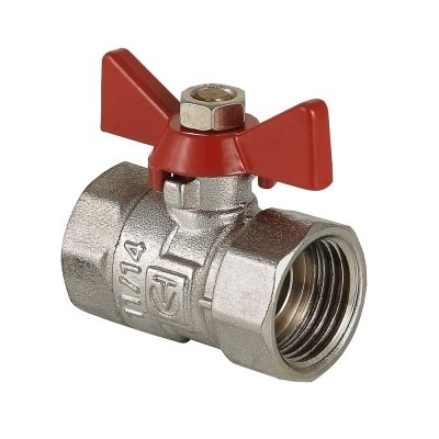 Кран шаровой VALTEC бабочка 1/2" внутренняя-внутренняя Кран шаровой VALTEC бабочка 1/2" внутренняя-внутренняя