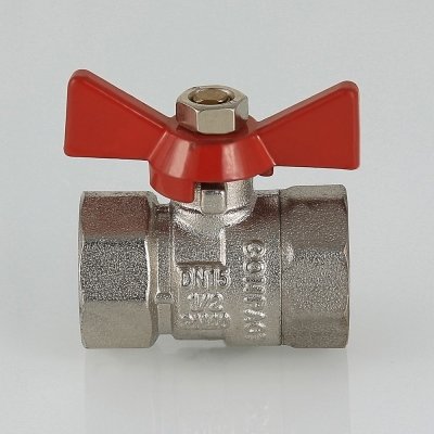 Кран шаровой VALTEC бабочка 1/2" внутренняя-внутренняя Кран шаровой VALTEC бабочка 1/2" внутренняя-внутренняя