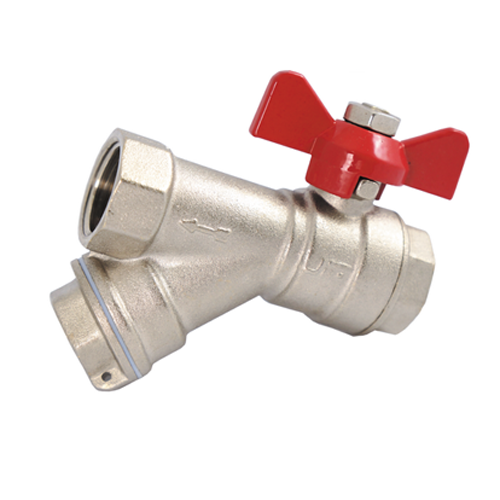 Кран шаровый с фильтром 1/2" в/в бабочка JIF 376 (10/80) Кран шаровый с фильтром 1/2" в/в бабочка JIF 376 (10/80)