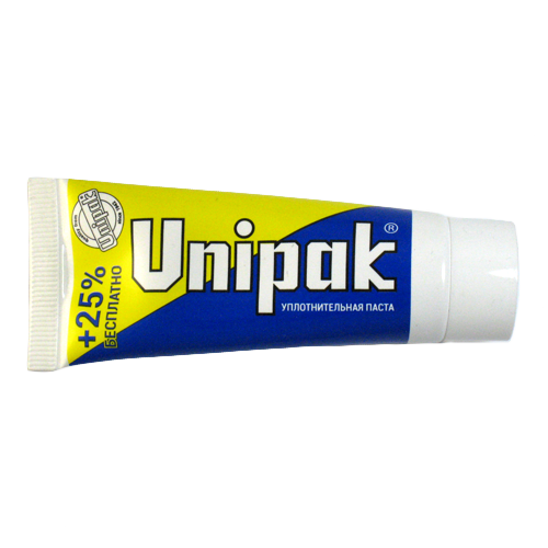 Паста уплотнительная UNIPAK 25 г (тюбик 20+5 г.) (1/500) Паста уплотнительная UNIPAK 25 г (тюбик 20+5 г.) (1/500)