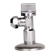 Кран шаровый угловой 1/2"х3/8" с цангой M10 хром JIF 265 (20/100) Кран шаровый угловой 1/2"х3/8" с цангой M10 хром JIF 265 (20/100)