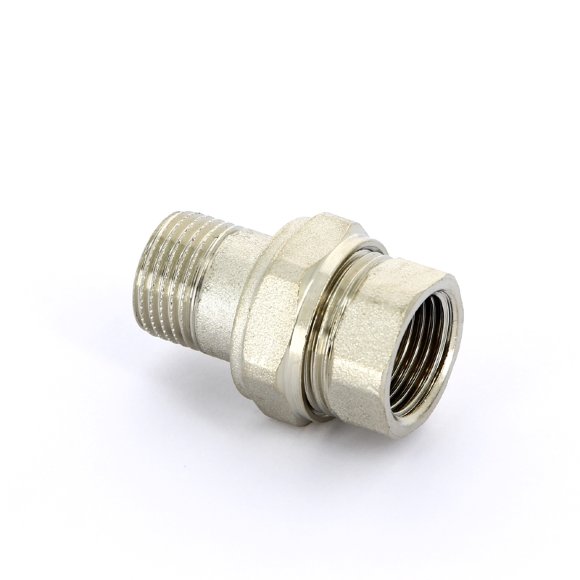 Разъемное соединение НВ никелированное с прокладкой O-ring UNI-FITT 1/2" прямое Разъемное соединение НВ никелированное с прокладкой O-ring UNI-FITT 1/2" прямое