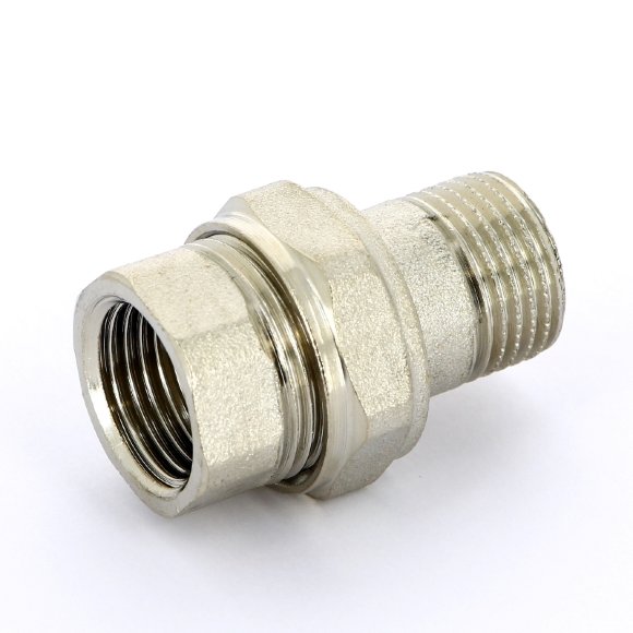Разъемное соединение НВ никелированное с прокладкой O-ring UNI-FITT 1/2" прямое Разъемное соединение НВ никелированное с прокладкой O-ring UNI-FITT 1/2" прямое