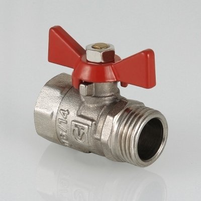 Кран шаровой рукоятка бабочка 3/4" внутренняя-наружная
