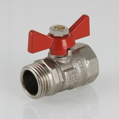 Кран шаровой рукоятка бабочка 3/4" внутренняя-наружная