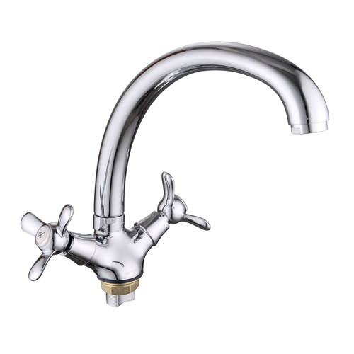 Смеситель Lucky Tap д/кух 1/2", излив утолщ. 20см, гайка KDM-2008AS-02-62 Смеситель Lucky Tap д/кух 1/2", излив утолщ. 20см, гайка KDM-2008AS-02-62