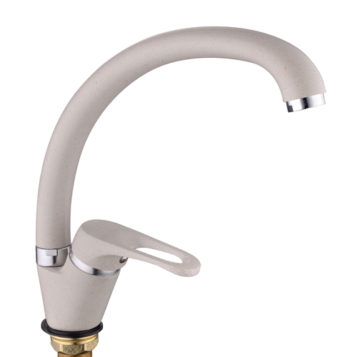 Смеситель Lucky Tap д/кер.моек, утка лат. d35, беж.мат., гайка KDG-3027GR-32 Смеситель Lucky Tap д/кер.моек, утка лат. d35, беж.мат., гайка KDG-3027GR-32