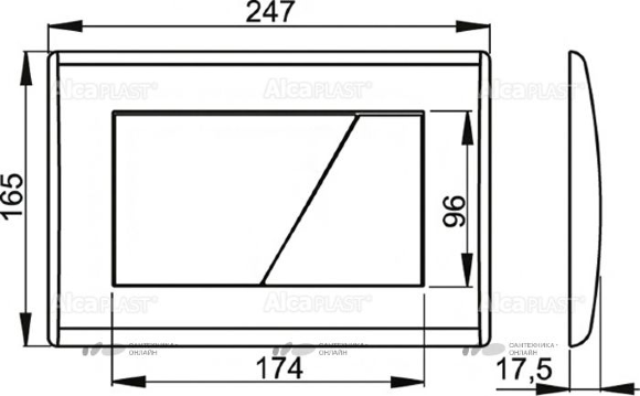 Кнопка Alca Plast M171 Кнопка Alca Plast M171