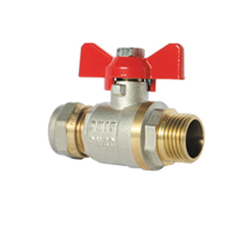 Кран шаровый под мет./пласт. трубу 16x1/2"н JIF 358 NB (12/120) Кран шаровый под мет./пласт. трубу 16x1/2"н JIF 358 NB (12/120)