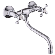Смеситель Lucky Tap настенный 1/2", нижний кругл.излив 20см KWD-2003S-DS-58 Смеситель Lucky Tap настенный 1/2", нижний кругл.излив 20см KWD-2003S-DS-58