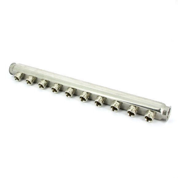 Коллектор ВВ 1' нержавеющая сталь UNI-FITT 8 выходов 3/4"EK