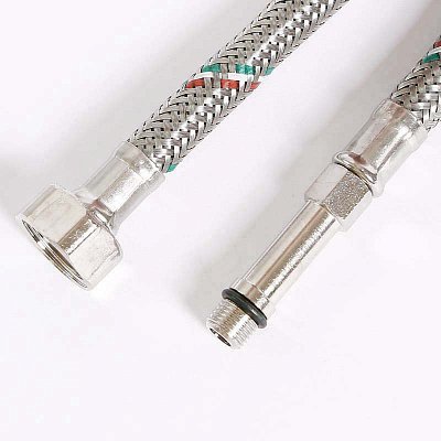 Гибкая подводка для смесителя UNI-FITT МL10х1 - 1/2" 150 см оплетка из нержавеющей стали Гибкая подводка для смесителя UNI-FITT МL10х1 - 1/2" 150 см оплетка из нержавеющей стали
