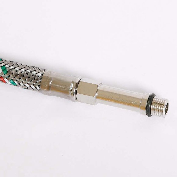 Гибкая подводка для смесителя UNI-FITT МL10х1 - 1/2" 150 см оплетка из нержавеющей стали Гибкая подводка для смесителя UNI-FITT МL10х1 - 1/2" 150 см оплетка из нержавеющей стали