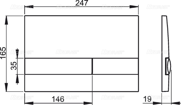 Кнопка Alca Plast M1713 Кнопка Alca Plast M1713
