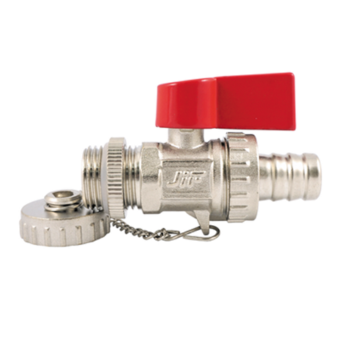 Кран шаровый BASE 1/2" дренажный JIF 378  (12/120)