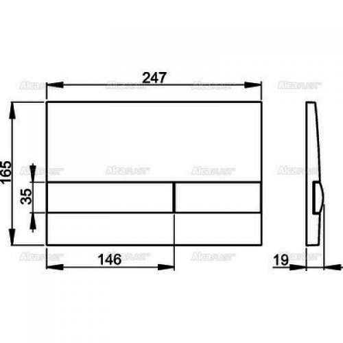 Кнопка Alca Plast M1721 Кнопка Alca Plast M1721