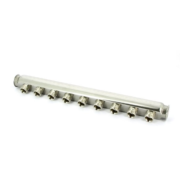 Коллектор ВВ 1' нержавеющая сталь UNI-FITT 9 выходов 3/4"EK