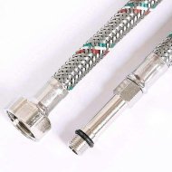 Гибкая подводка для смесителя UNI-FITT МL10х1 - 1/2" 120 см оплетка из нержавеющей стали Гибкая подводка для смесителя UNI-FITT МL10х1 - 1/2" 120 см оплетка из нержавеющей стали