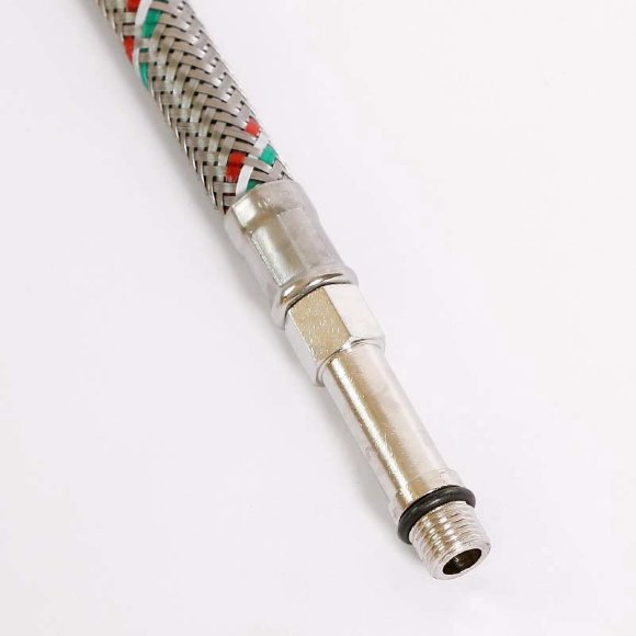 Гибкая подводка для смесителя UNI-FITT МL10х1 - 1/2" 120 см оплетка из нержавеющей стали Гибкая подводка для смесителя UNI-FITT МL10х1 - 1/2" 120 см оплетка из нержавеющей стали