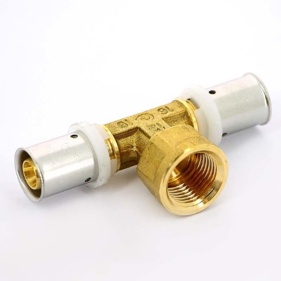 Тройник пресс-В UNI-FITT 16х1/2'х16 Тройник пресс-В UNI-FITT 16х1/2'х16