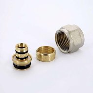 Соединитель обжим-В никелированный конусный UNI-FITT 16х1/2"К Соединитель обжим-В никелированный конусный UNI-FITT 16х1/2"К