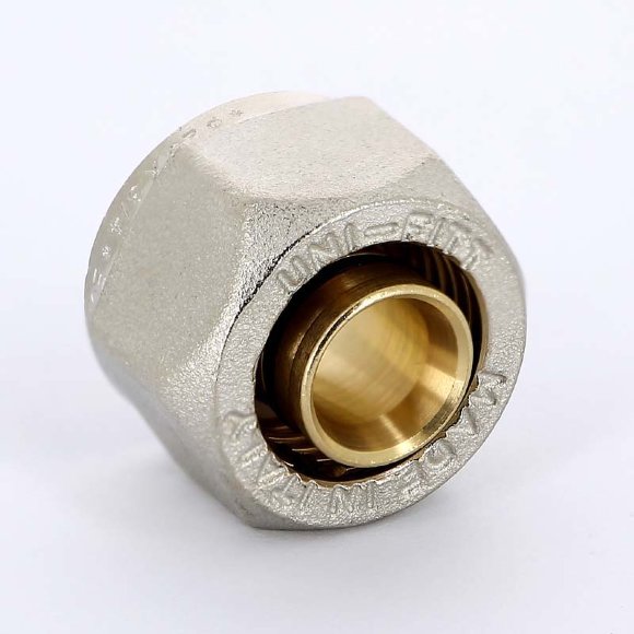 Соединитель обжим-В никелированный евроконус UNI-FITT 20х3/4"ЕК Соединитель обжим-В никелированный евроконус UNI-FITT 20х3/4"ЕК