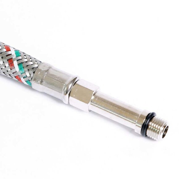 Гибкая подводка для смесителя UNI-FITT МL10х1 - 1/2" 100 см оплетка из нержавеющей стали Гибкая подводка для смесителя UNI-FITT МL10х1 - 1/2" 100 см оплетка из нержавеющей стали