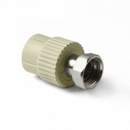 PP-R Муфта с накидной гайкой Серая 25-3/4 PRO AQUA PP-R Муфта с накидной гайкой Серая 25-3/4 PRO AQUA
