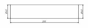 ОРИО прямая труба 40-40, длина трубы L-200мм