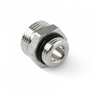 PA Ниппель латунный НР резьбовой переходной Евроконус 1/2 x 3/4E PRO AQUA
