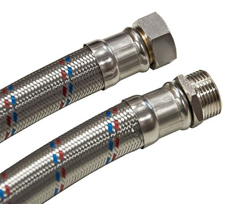 GIGANT Подводка сталь  3/4" 120 см   г/ш  "ELKA"