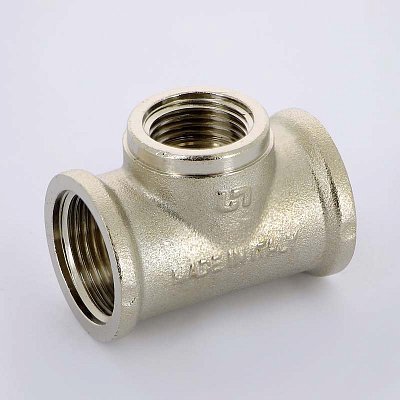 Тройник В никелированный UNI-FITT 3/4"x1/2"x3/4"
