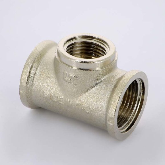 Тройник В никелированный UNI-FITT 3/4"x1/2"x3/4"