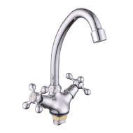 Смеситель Lucky Tap елочка 1/2", кер., излив 20см, гайка KDM-2008AS-01-58 Смеситель Lucky Tap елочка 1/2", кер., излив 20см, гайка KDM-2008AS-01-58