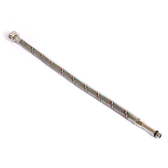 Гибкая подводка для смесителя UNI-FITT МL10х1 - 1/2" 40 см оплетка из нержавеющей стали Гибкая подводка для смесителя UNI-FITT МL10х1 - 1/2" 40 см оплетка из нержавеющей стали