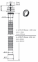 ОРИО гибкая труба с выпуском 1 1/4 х 40/50, с латунной гайкой (хром), длина 850мм