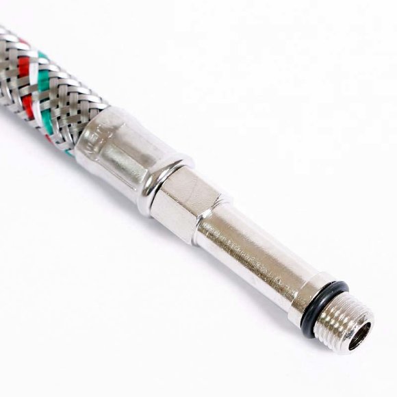 Гибкая подводка для смесителя UNI-FITT МL10х1 - 1/2" 30 см оплетка из нержавеющей стали Гибкая подводка для смесителя UNI-FITT МL10х1 - 1/2" 30 см оплетка из нержавеющей стали