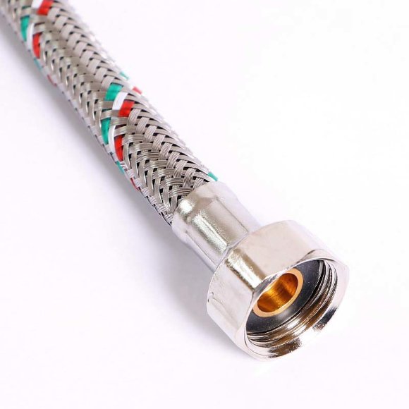 Гибкая подводка для смесителя UNI-FITT МL10х1 - 1/2" 30 см оплетка из нержавеющей стали Гибкая подводка для смесителя UNI-FITT МL10х1 - 1/2" 30 см оплетка из нержавеющей стали