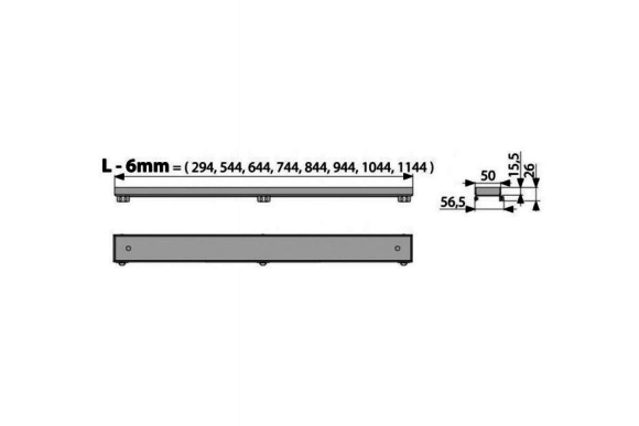 Решетка   Alca Plast  FLOOR- 1150(для APZ6 и APZ106)