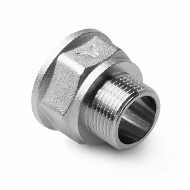PA Переход латунный Н/В резьбовой 1/2x1 1/4 PRO AQUA PA Переход латунный Н/В резьбовой 1/2x1 1/4 PRO AQUA