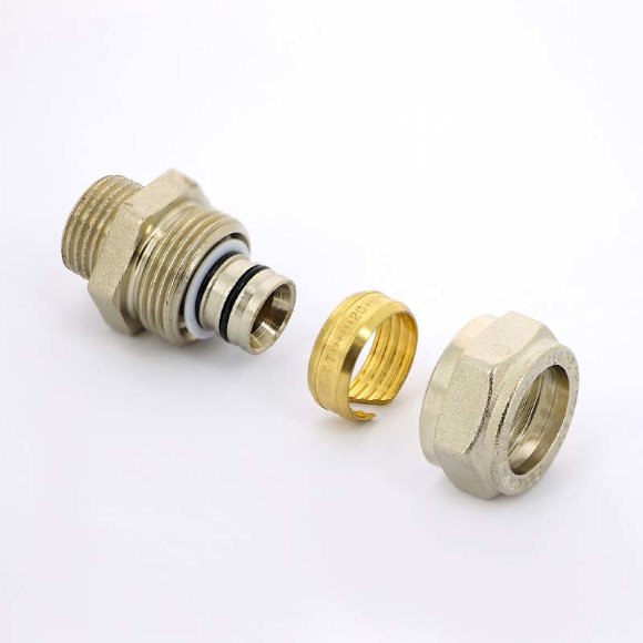 Муфта обжим-Н никелированная UNI-FITT 20х1/2" Муфта обжим-Н никелированная UNI-FITT 20х1/2"